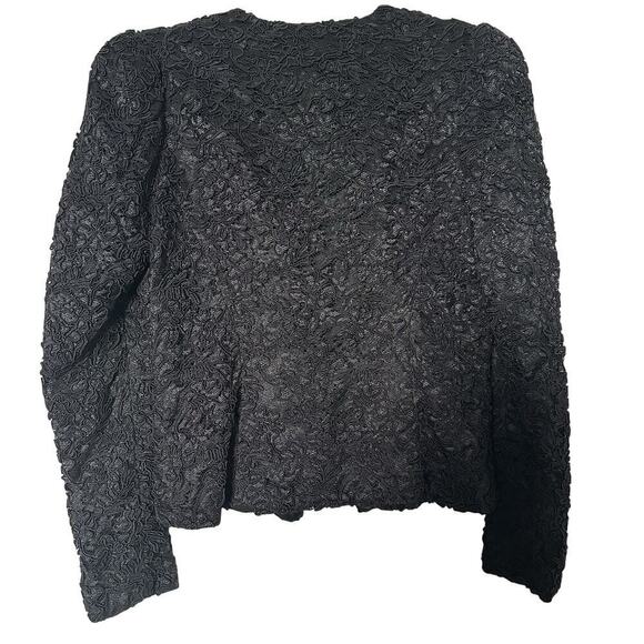 Vintage Jessica McClintock Gunne Sax Formal Bolero Jacket Lace Applique Evening - Picture 5 of 11